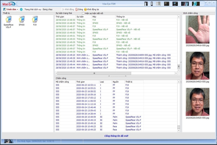 Phần mềm chấm công Web Wise Eye ITS V2.0