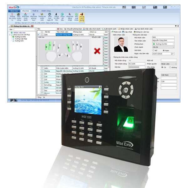 Máy chấm công vân tay Wise Eye WSE-9089